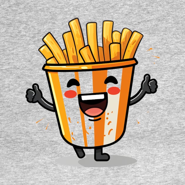 kawaii french fries T-Shirt cute  gilrl by nonagobich